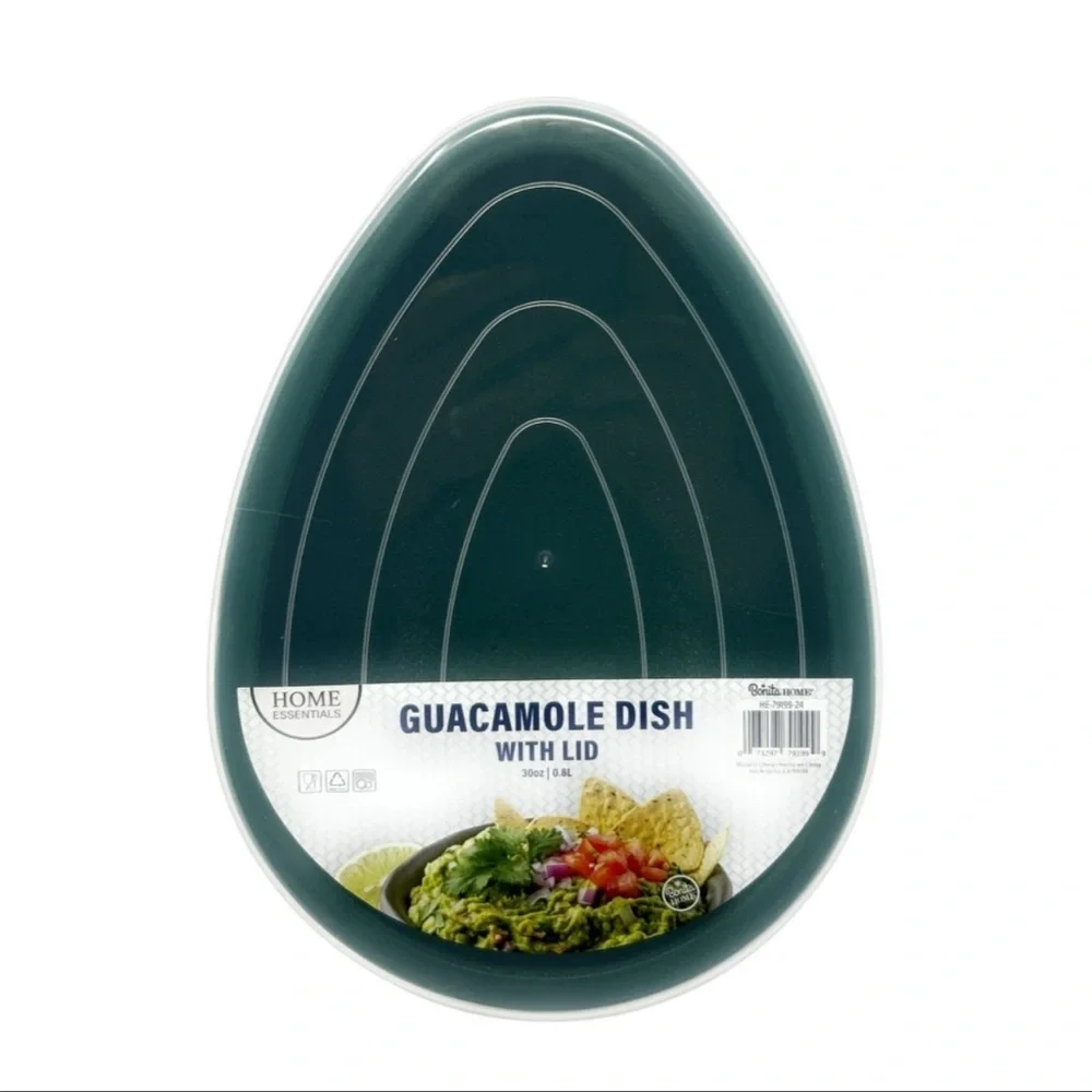 Home Essentials Dark Green Guacamole Server with Lid